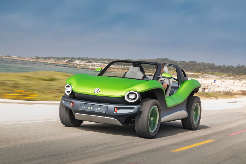 Illustration for article titled VW's Electric Dune Buggy Finally Made It To The Beach